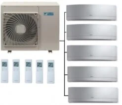 Daikin 5MXM90A Outdoor Unit - 5 Emura Indoor Units