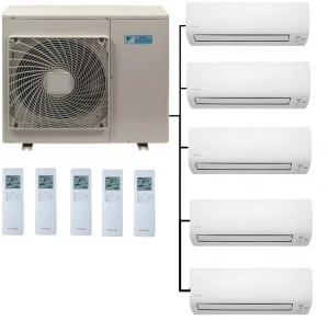 Daikin 5MXM90A Outdoor Unit - 5 Indoor Units 1 Daikin 5MXM90A Outdoor Unit - 5 Indoor Units