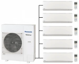 Panasonic CU-5Z90TBE Outdoor Unit - 5 Etherea Indoor Units 1 Panasonic CU-5Z90TBE Outdoor Unit - 5 Etherea Indoor Units