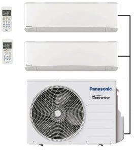 Panasonic CU-2Z50TBE Outdoor Unit - 2 Indoor Units 1 Panasonic CU-2Z50TBE Outdoor Unit - 2 Indoor Units
